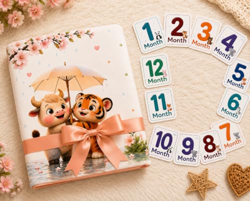 Image of NEW COMERS Baby Monthly Milestone Blanket | 1 to 12 Months Extra Soft Fleece | Best Photography Backdrop Prop | Size - 55 in to 44 inch Super Soft Fabric (Beige)