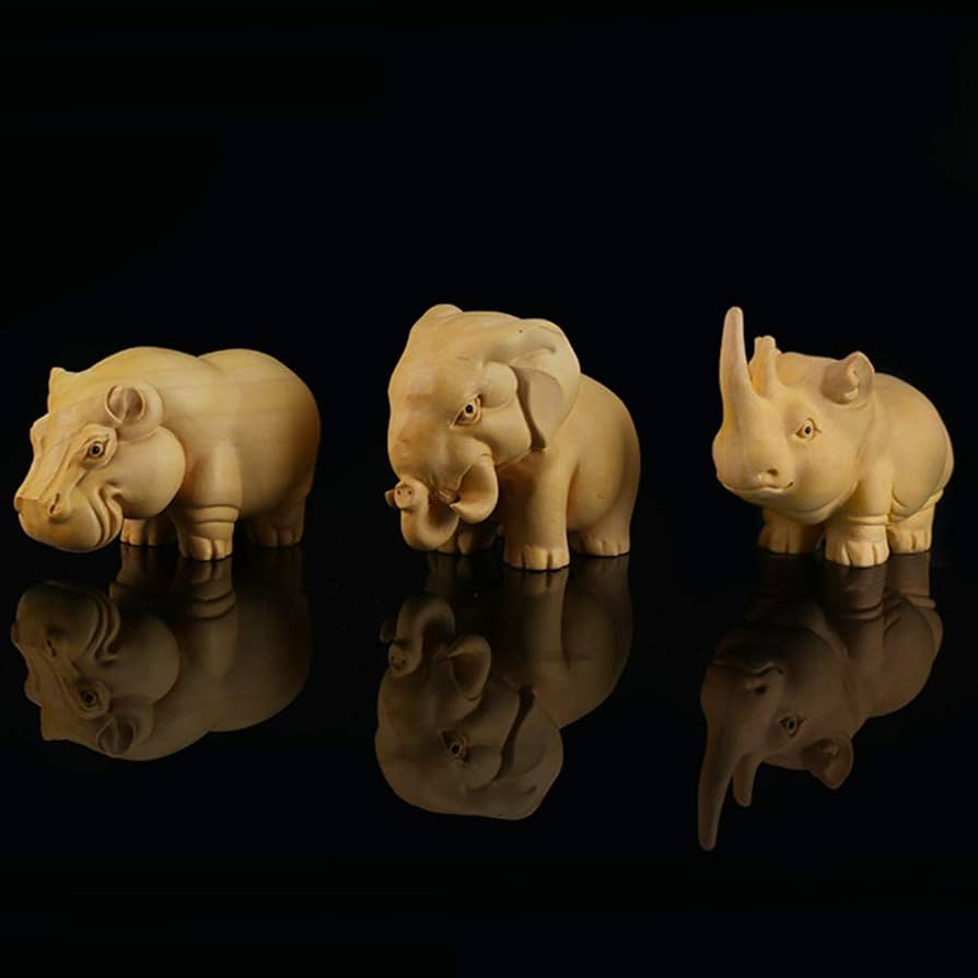 Amazon｜風水オーナメント 動物の像と置物 家の装飾用 アフリカの三宝