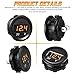 BBTO 2 Pieces DC 12V Car Voltage Gauge LED Display Waterproof Voltmeter Digital Round Panel Voltmeter Compatible with Vehicle Motorcycle Truck Camper ATV UTV Car Boat Marine (Orange Digital)