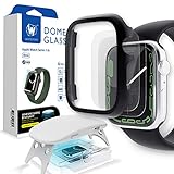 Whitestone Dome Glass for Apple Watch Series 7 (45mm) Tempered Glass Screen Protector [Liquid...