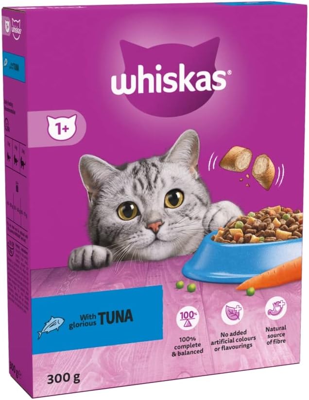WHISKAS 1+ Cat Complete Dry with Tuna 300g