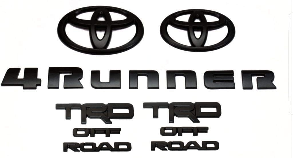 Genuine Toyota 4Runner TRD Off Road Black/Blackout Emblem Overlay Kit