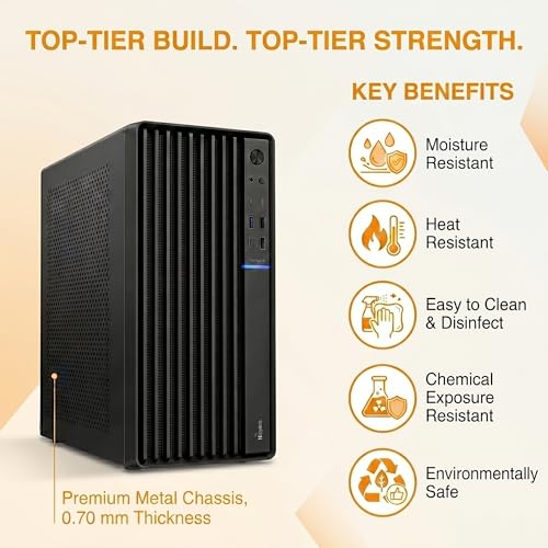 Image of Business Desktop PC | Core i5 GEN4 Turbo 4590 3.30Hz | 16GB RAM | 512GB M.2 SSD | Windows 11 Pro & MS Office 2021 | WiFi 6 & Bluetooth | Type-C Port | Premium Metal Body | 2 Year On-Site Warranty