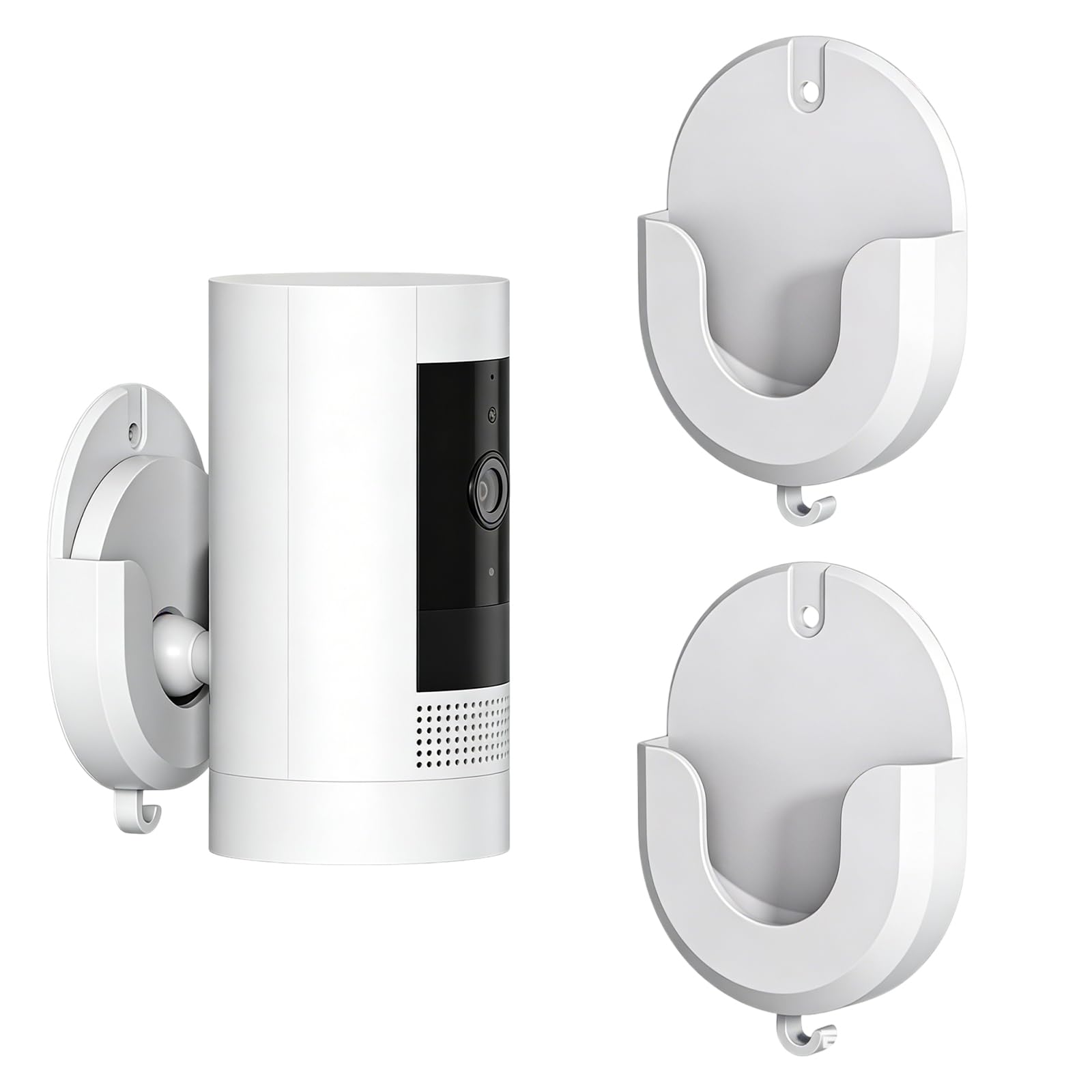2 Pcs No Drill Ring Camera Mount, Versatile Ring Indoor Camera Mount, Effortless Installation, Sturdy & Weather-Resistant