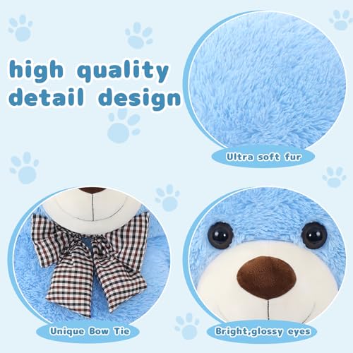 Image of MaoGoLan Large Blue Teddy Bear Jumbo Bear 55 inch Oversize Huge Stuffed Animal for Boys and Girls
