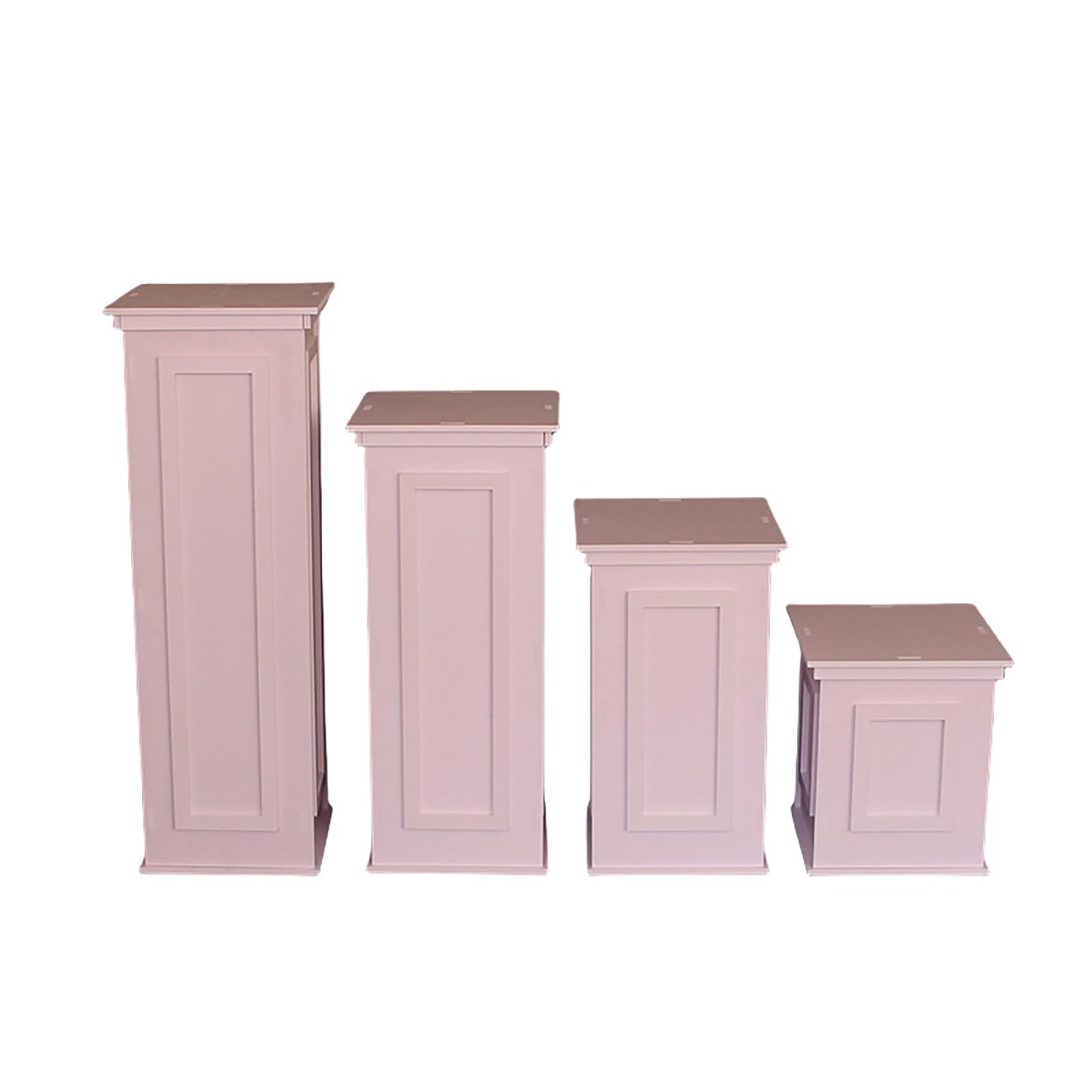 Römische Säulen aus PVC, für Hochzeiten, quadratisch, Sockel, für Partyständer, Dekoration, 40/60/80/100 cm hoch, 4 Stück