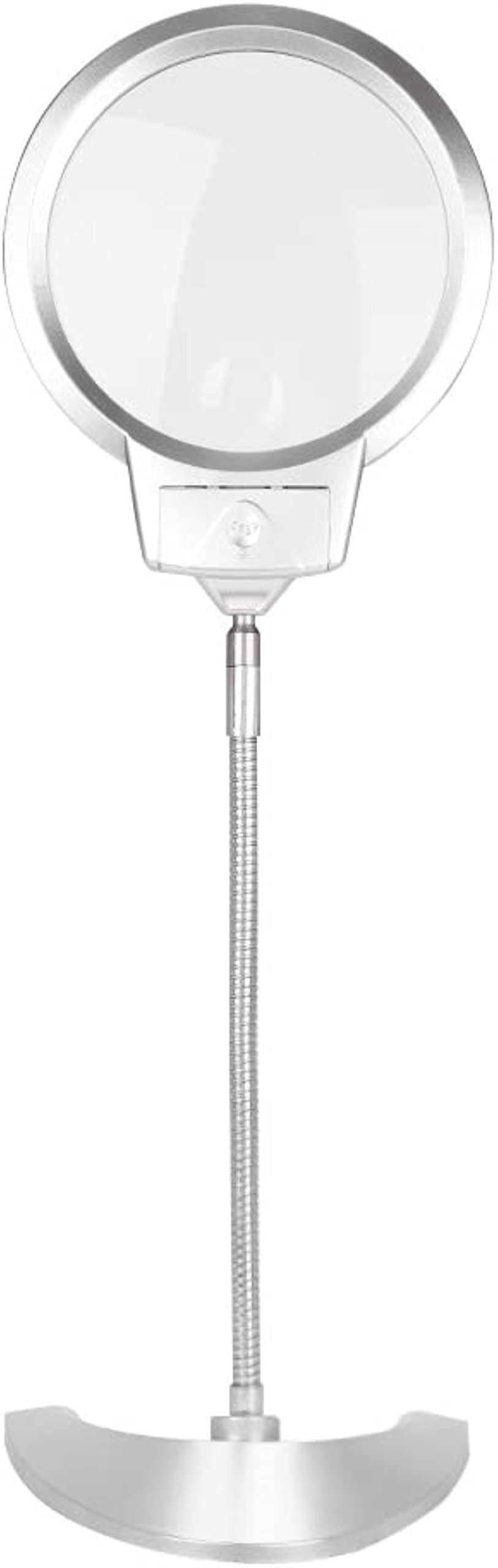 LED-Lupe mit Licht und Ständer, 2-fache leichte Leselupe, Tischlupe, geeignet für Karten, Reparatur, Handarbeiten, Münzen, Hobby-Fans, Vollmond, stabilisieren, Freundschaft