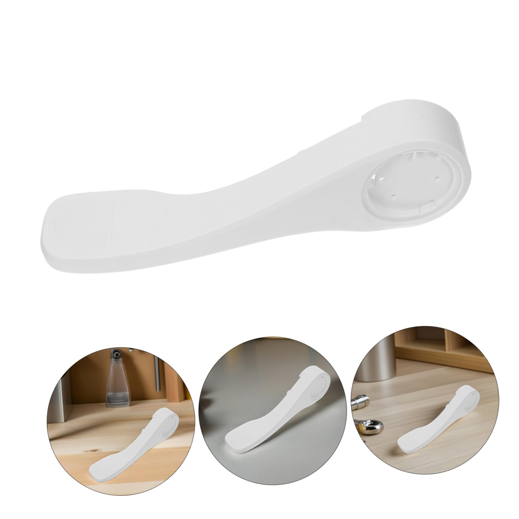 Pedale Scarico Wc Camper Bianco in Abs per Toilette Rv | Ricambio per Camper e Rv, Profilo Compatto, Soluzione Salvaspazio per Interni