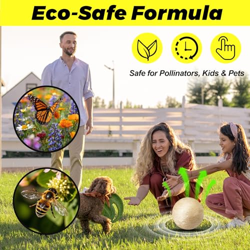 Atindirey Deer & Rabbit Repellent Balls- Outdoor Animal Deterrent for Garden, Yard, Trees & Plants | Natural, Long-Lasting | Safe for Pets, Kids, Flowers & Vegetables (18PCS)
