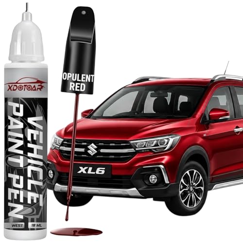 Image of XDOTOAR Car Touch Up Paint Pen for Maruti Suzuki XL6 Opulent Red (WBG) | Factory Color Matched 2K Paint Technology | Car Scratch Remover & Paint Chip Repair | Quick Dry Formula | Rust Protection | 18ml