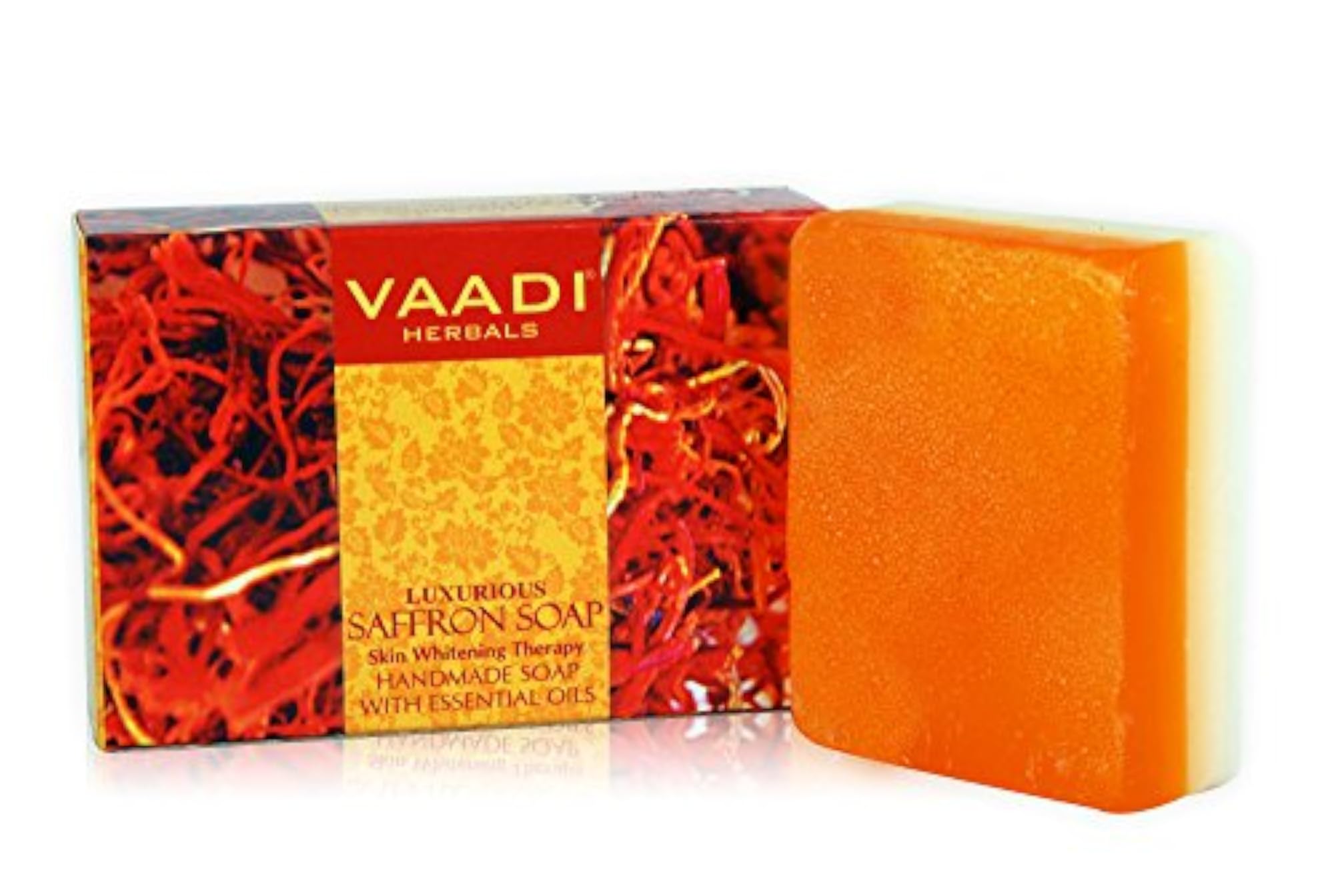 Luxurious Saffron Soap Pack of 6, 75G Each