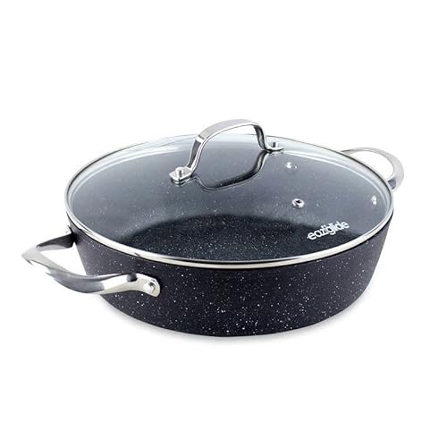 Eaziglide Neverstick2 IM1042 - Cacerola de aluminio resistente al calor hasta 260 °C, apta para todo tipo de fuegos, diámetro 32 cm Cover
