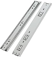 Vista 12 de YENUO - Deslizadores de cajón de extensión completa de montaje lateral de 10 12 14 16 18 20 22 24 pulgadas con rodamiento de bolas, rieles de cajón