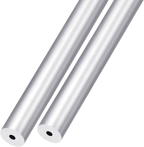 Miniatura 10 de METALLIXITY Tubo de aluminio 6063 (0.236 in de diámetro exterior x 0.118 in de diámetro interior x 11.811 in de largo), 2 piezas, tubo redondo de
