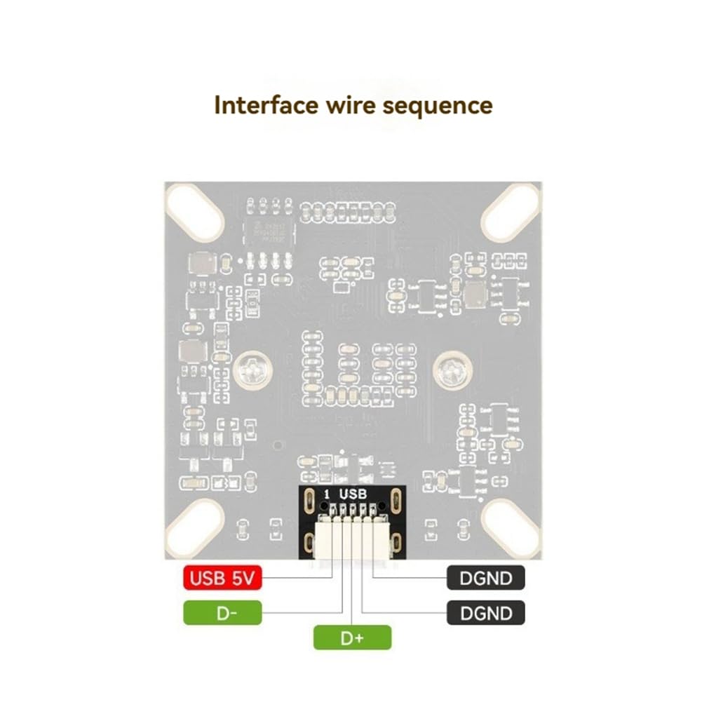 IMX415 8MP USB2.0 Type-C USB-Kameramodul 3840x2160 Full HD 95,5° D-FOV Verzerrungsfreies Objektiv mit Integrierten Dual-Mikrofonen