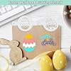 Leesgel 20pcs Easter Cookie Stencils Decorating Supplies, Cookie Stencils for Royal Icing Cake Coffee Stencil, Easter Basket Essentials Stuffers Crafts