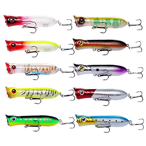Goture Fishing Lure Set Soft And Hard Lure Including Spinner Baits Minnow Frog Popper Spoon Jigs Jointed Swimbaits For Freshwater Saltwater (Pack Of 31) #TOP2
