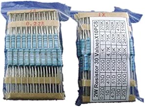 2W Metal Film Resistor Assorted Kit 1% tolerance 30Values 300pcs - coolthings.us