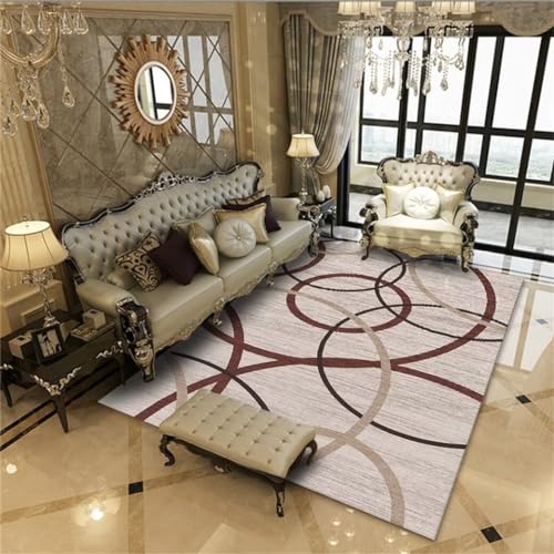 Tapis antidérapant à sticker géométrique rouge pour chambre garçon - 2