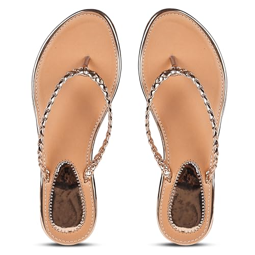 Image of JM LOOKS Women's Casual All Day Flat Slippers Comfortable Sole, Stylish Design, Ideal for Women & Girls