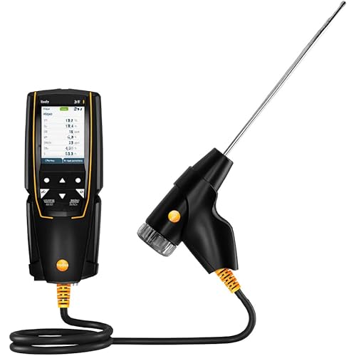 testo Combustion Analyzer 310 II – Combustion Leak Tester for Temperature, Flue Gas, and Pressure – Analyzer HVAC – Gas Leak Detector with Smart App and Probe