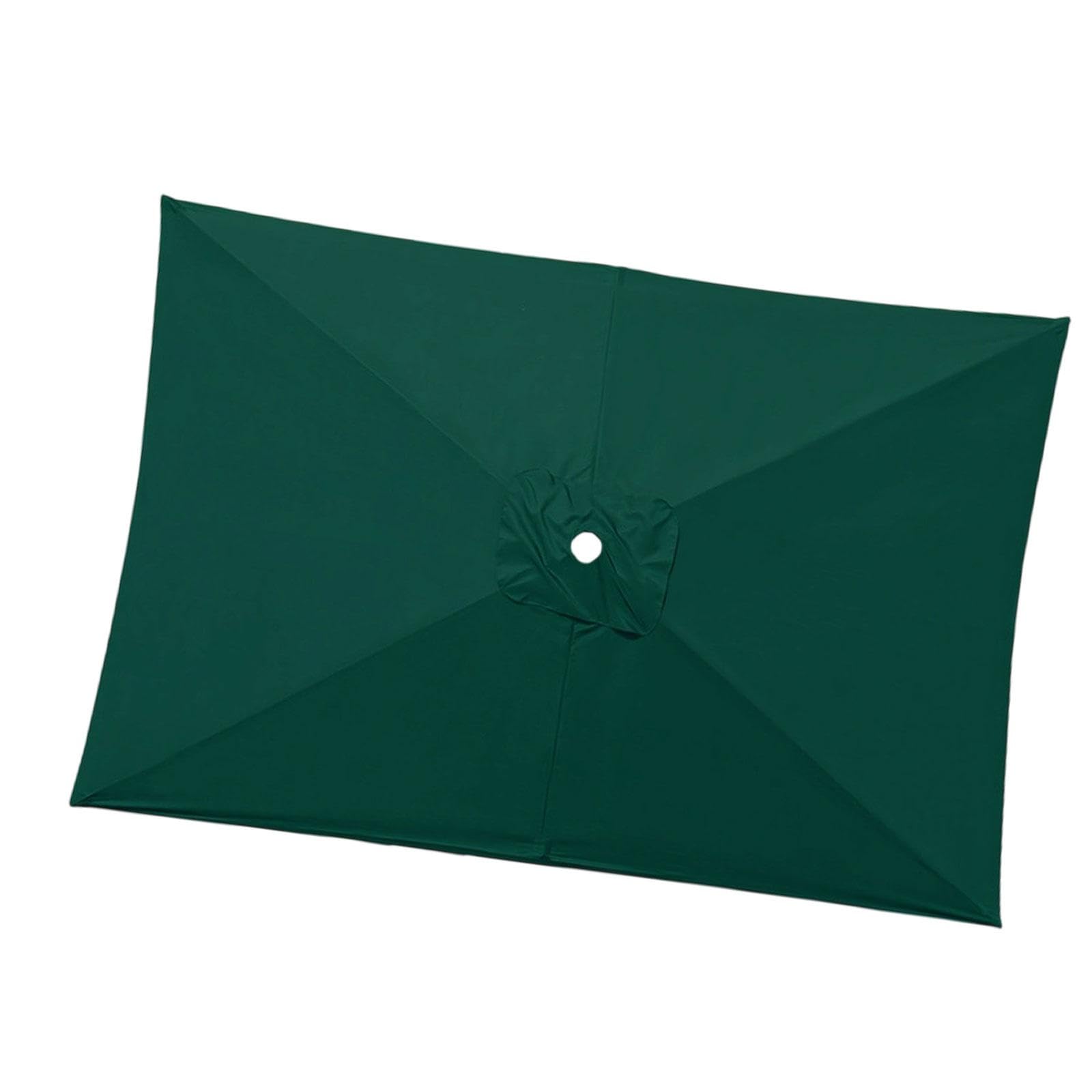 Auvent de rechange parasol 200x300 vert foncé rectannulaire toile jardin Sharplace