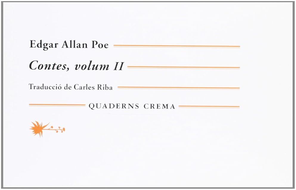 Portada de Contes II Edgar Allan Poe