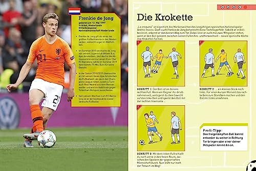 Die besten Fußballtricks I Fussball Buch für Kinder ab 7 Jahren: Mit Poster. Dribbeln, passen, schießen - Geschenk für Jungen + Mädchen (Fußball-Kids)