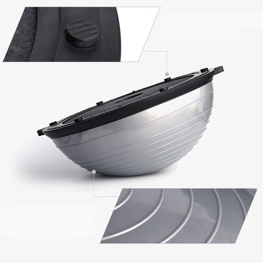 Piłka do jogi, do ćwiczenia równowagi, z 2 elastycznymi strunami do treningu Core Training Home Fitness siłowa treningowa siłownia, średnica: 58 cm / 22,8 cala (kolor : B)