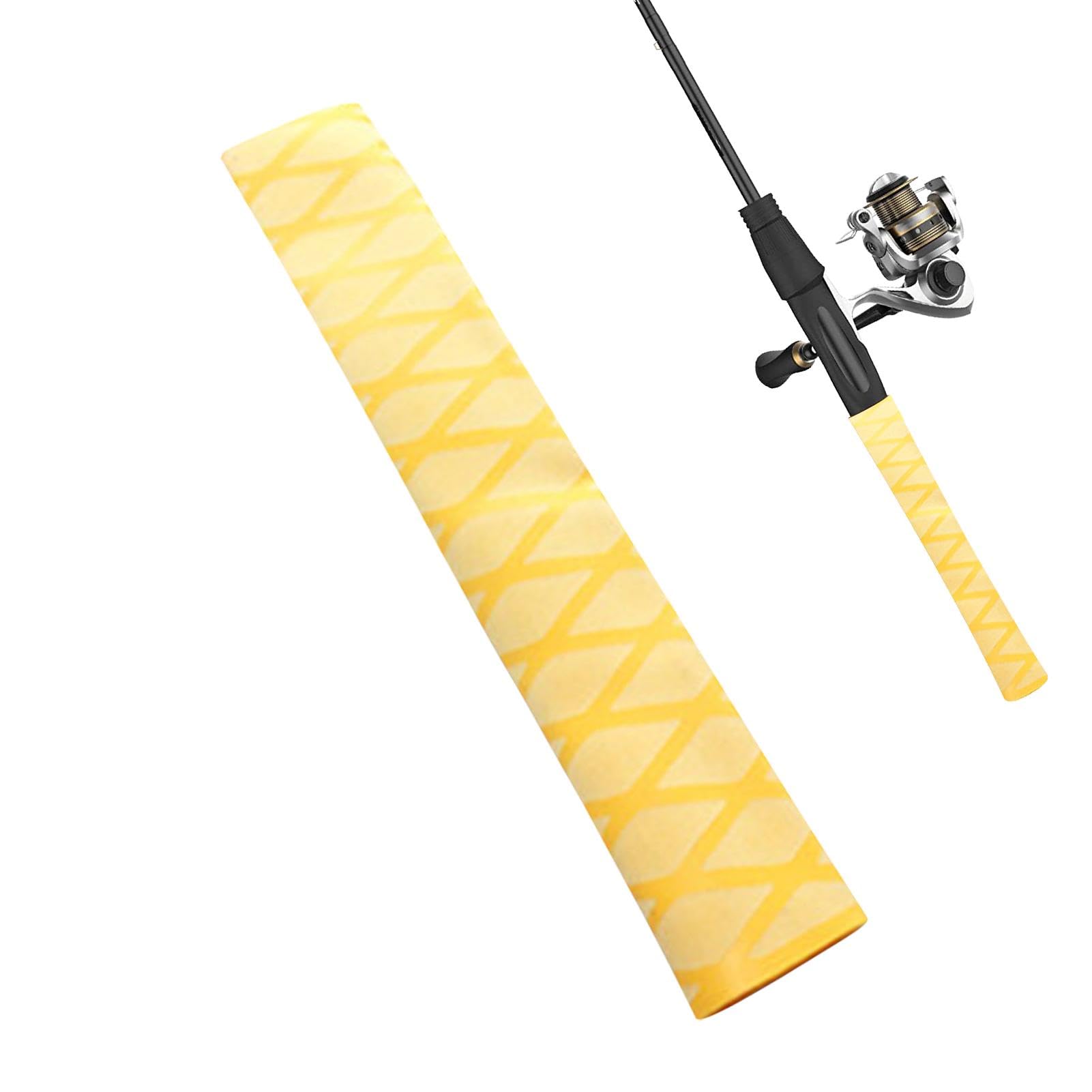 Tuxxjzm Wrap Tubing for Fishing Rod, Fishing Rod Grip Heat Shrink Sleeve Tubing, Non-Slip Sleeving, Handle Protection Tube Wrap, Pole Grips, Fishing Accessories