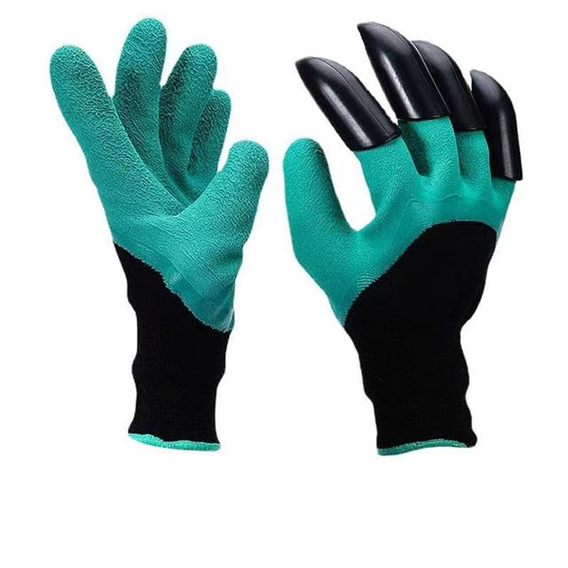 Garden Claw Gloves with ABS Plastic Claws – Latex Coated Digging Gloves for Gardening, Planting & Weeding | Waterproof Anti-Slip Hand Protection for Home & Terrace Garden-image-25