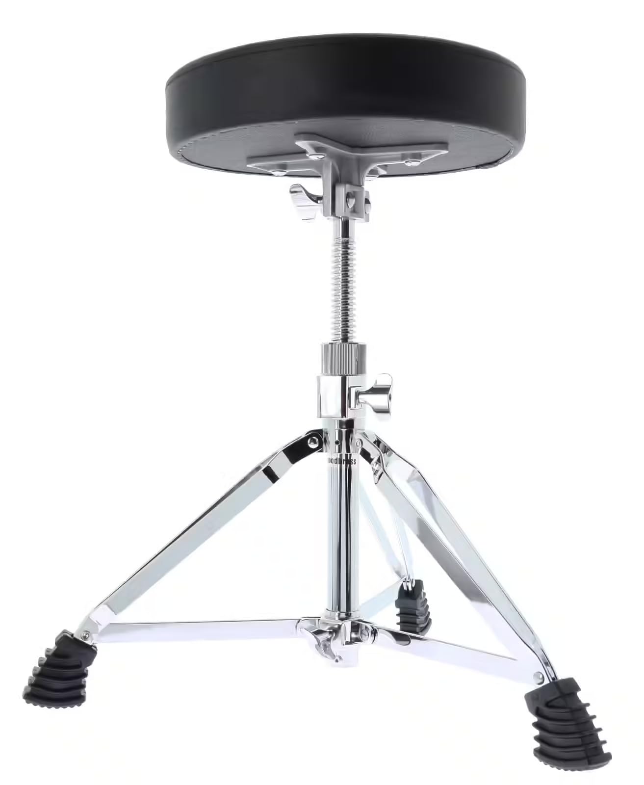 WOODBRASS NYX DT-1500 - Taburete de batería ajustable Drum Throne estable doble base, asiento confort de alta densidad, hardware robusto 150 kg