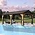 Domi Cedar Wood Gazebo 12’x20’ Hardtop Gazebo with Galvanized Steel Gable Roof, Outdoor Gazebos for Patio, Permanent Pergola for Deck, Backyard