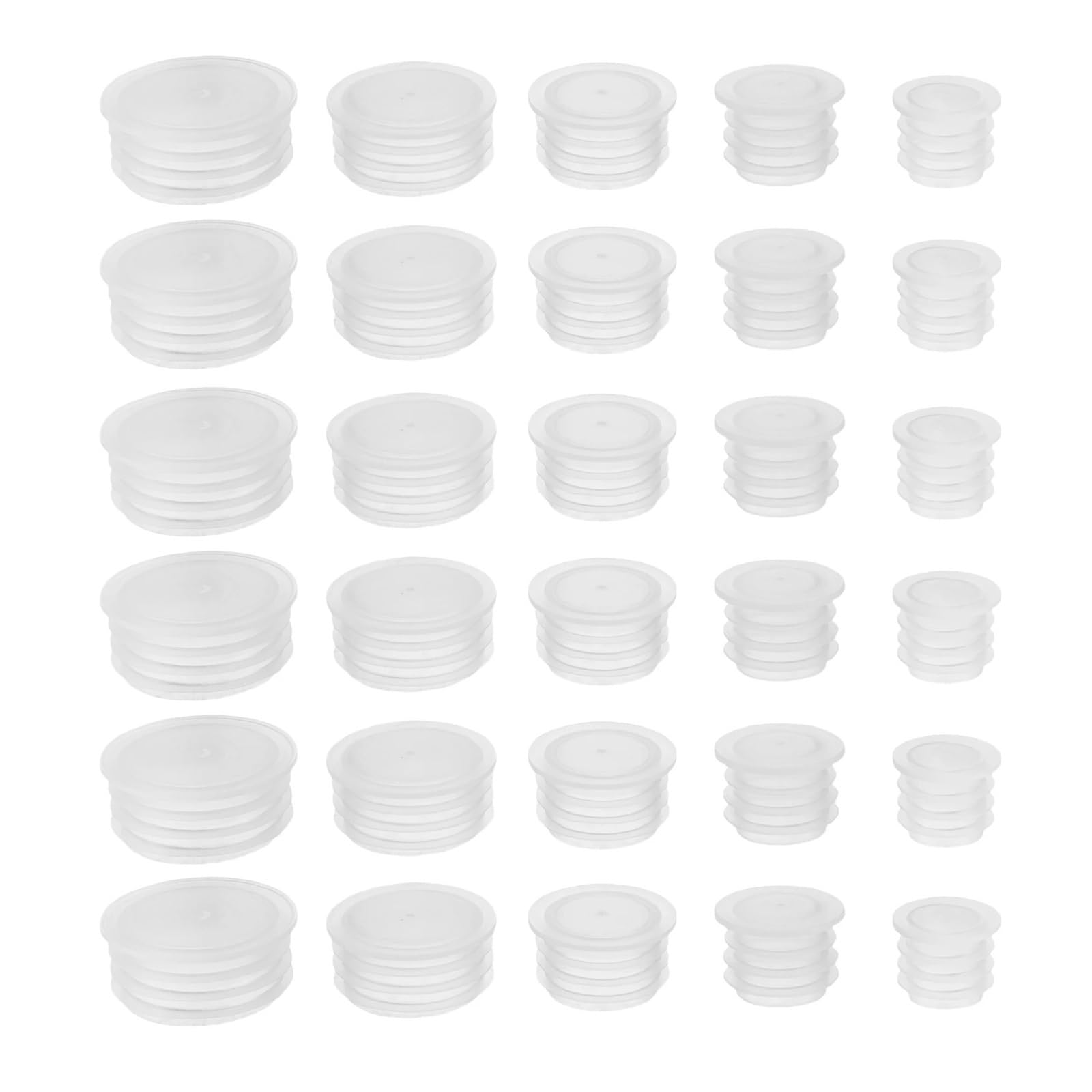Ersatzstopfen für Flaschendeckel, 100 Stück, Verschluss für Flaschenköpfe, Blumentöpfe, transparent, Ersatzstopfen, Flaschen-Endkappen