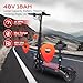 Electric Scooter Aldults, 1200W Brushless Motor, Top Speed 34 MPH, 48V 18AH Battery, 37 Miles Long Range, 11