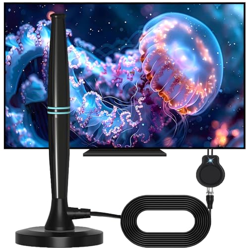 DVB-T2-Antenne Wavemax Rewave Festberg Hitenna TV Antenne Freeview Digitale TV-Antennes für den Innenbereich mit starkem Signal 950+ Meilen Reichweite Smart-TV-Antenna (25)