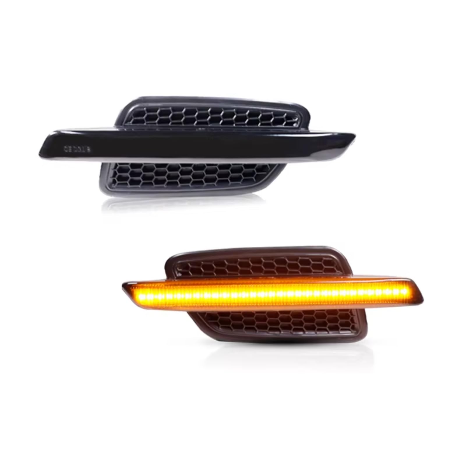 Faro Fanale Anteriore Per Pontiac G8 2008-2009 Paraurti Anteriore Luci Posizione Laterali LED Lampade Indicatore Direzione Ambra/Luci Ingombro DRL T10 12V Luce Marcia Diurna(Amber)