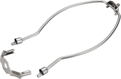 Miniatura 3 de Aspen Creative 20007-12 10" Paquete de 2 arpa de lámpara resistente con silla de montar, latón pulido