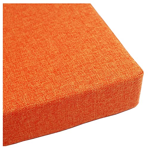 Coussin de banc de jardin orange haut de gamme 200 cm