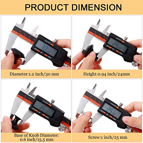 36 Pieces Round Cabinet Knobs Kitchen Cabinet Knobs Drawer Knobs Round Cabinet Dresser Knobs Pulls Round Drawer Handles With Screws For Drawer Pulls Door Knobs Drawer Handles Knobs (Black,1.2 Inch) #TOP1