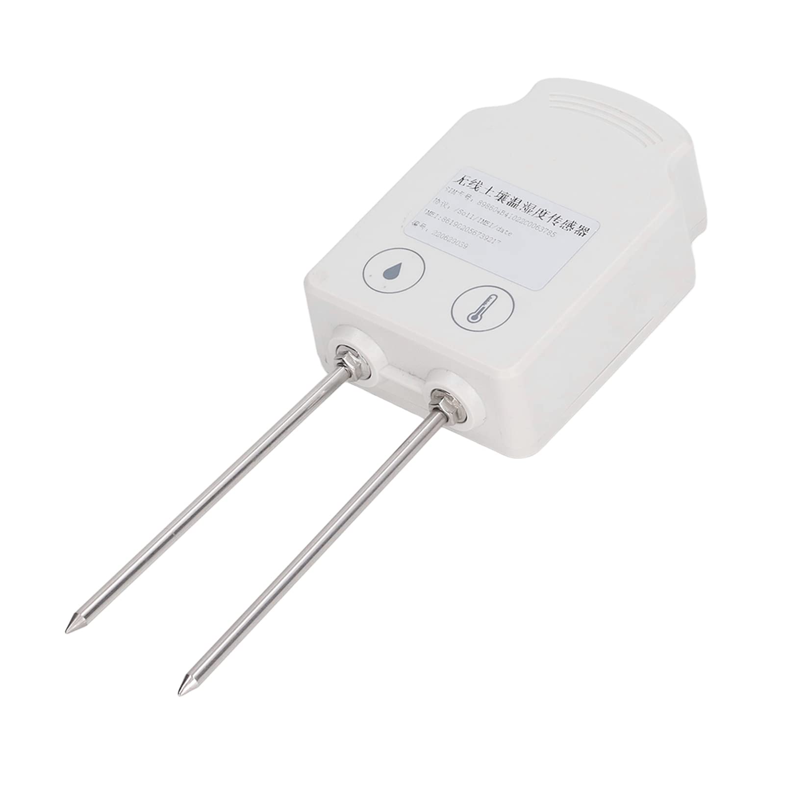 Sensor de humedad del suelo inalámbrico, detector de humedad de temperatura multifuncional -20-60 ℃ 0-40% RH 600 mAh batería de alta precisión para experimentos