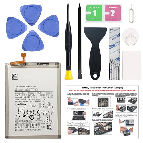 MAXSHARKS New Upgraded Battery for Galaxy A12 & A21s, EB-BA217ABY Replacement Battery Compatible with Samsung A12 & A21s, with Repair Tools & Instruction
