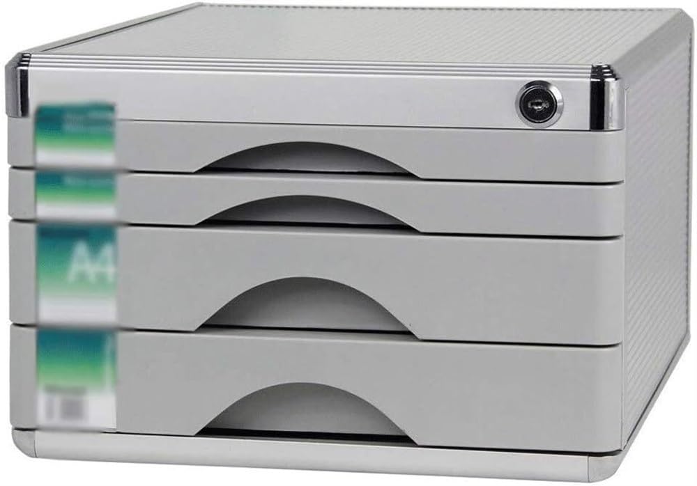 Robusto schedario multistrato con serratura a password, scatola di archiviazione desktop per Office nization Secure File Manager e cassetto tipo porta documenti