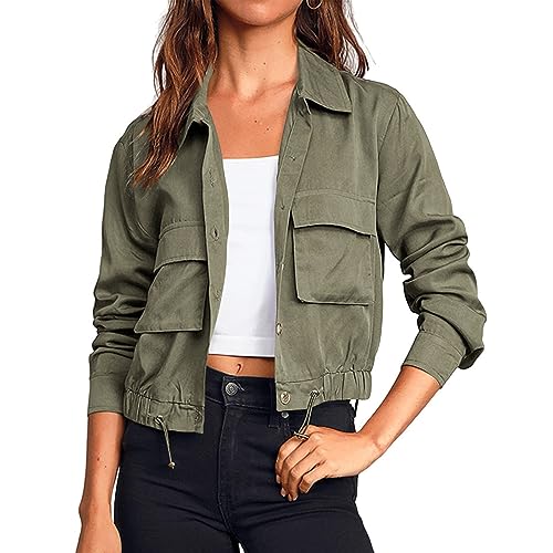 Veste à simple boutonnage avec cordon bas de serrage pour silhouette active