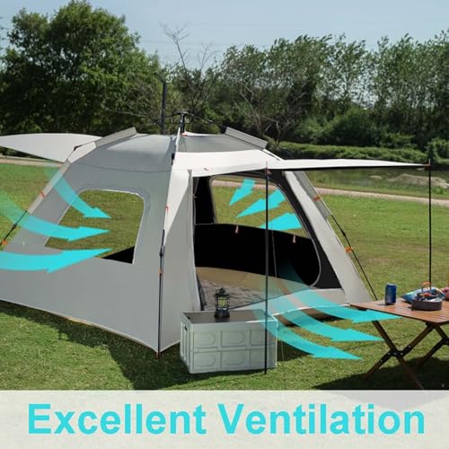 Carpa instantánea para camping 3-5 personas, resistente miniatura 4