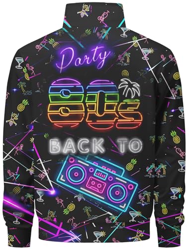 Men's Tracksuits Sweatsuits 90s 80s outfit for men Athletic Full Zip Sports Sets with 2 knit Cuffed Beanie3