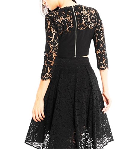 Black Crop top and Skirt Combo 