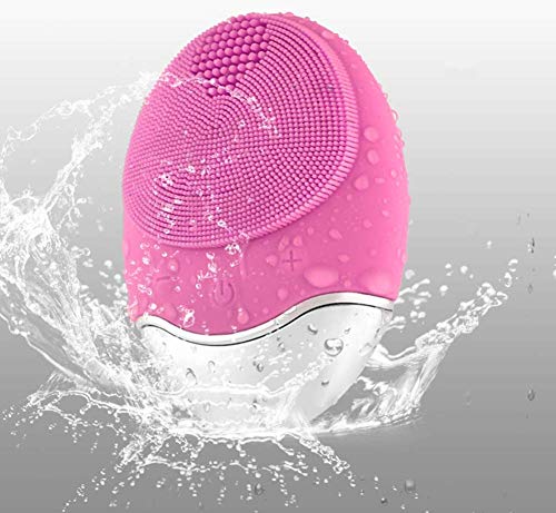 Preisvergleich Produktbild Gesichtsreinigungsbürste Silikon 3-IN-1 Elektrische Gesichtsbürste Silikon Gesichtsmassagegerät Sonic Tiefenreinigung Hautpflege Gerät IPX7 Waterproof, Wireless Charging, für Alle Hauttype