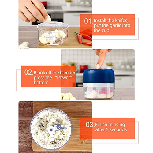Mandolina eléctrica trituradora y procesador de alimentos miniatura 3