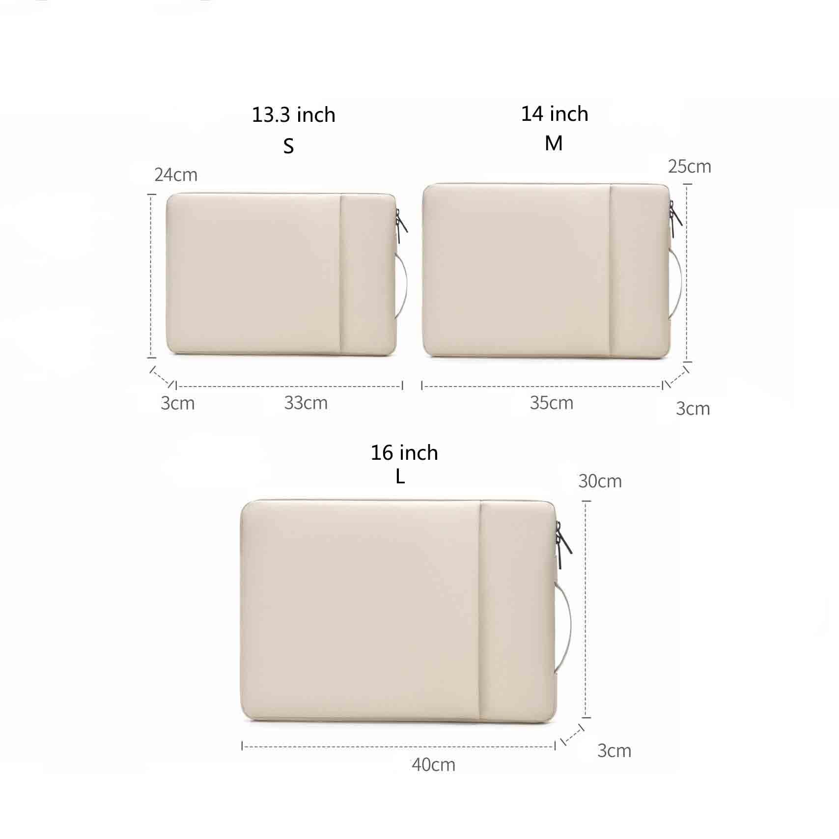Etui na laptopa skórzany pokrowiec na laptopa wąska torba etui ochronne na tablet 13-16 cali z uchwytem